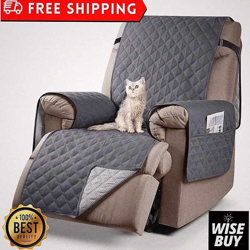 100% Waterproof Reversible Water Resistant Recliner Slipcovers