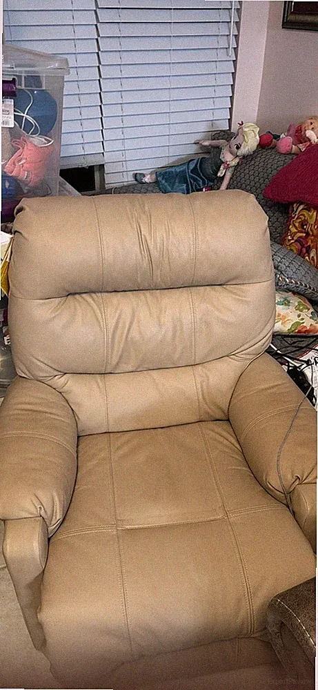 Electric recliner chair leather