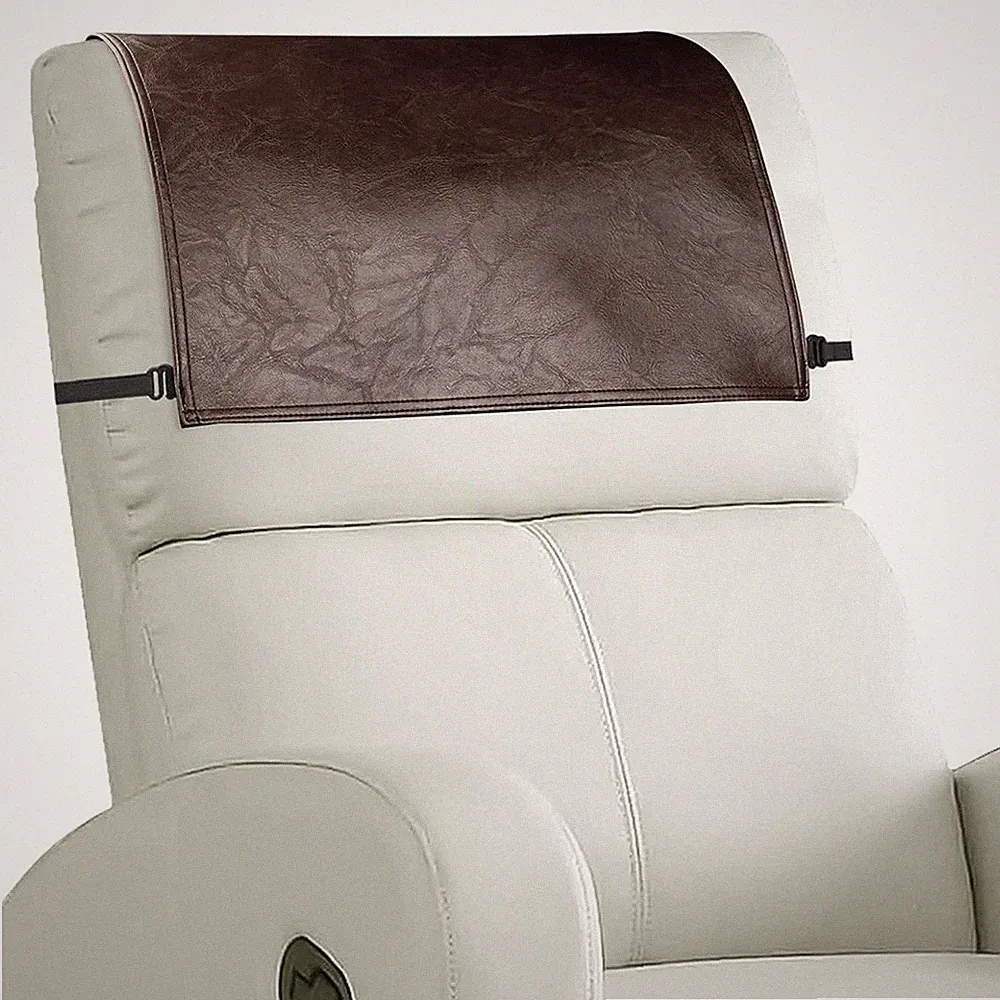 Headrest Cover for Recliner Chair Recliner Headrest Protector Faux Leather3195