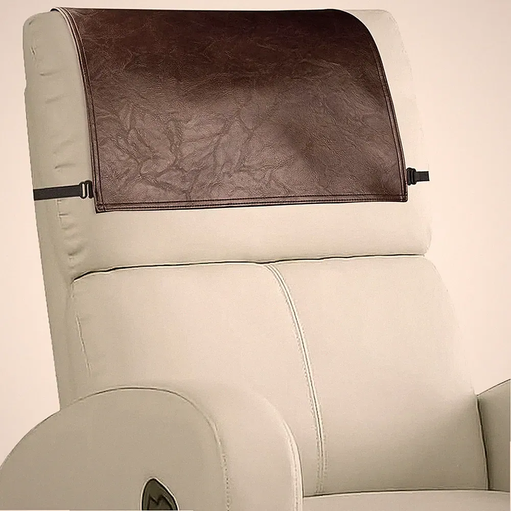 Headrest Cover for Recliner Chair Recliner Headrest Protector Faux Leather3552