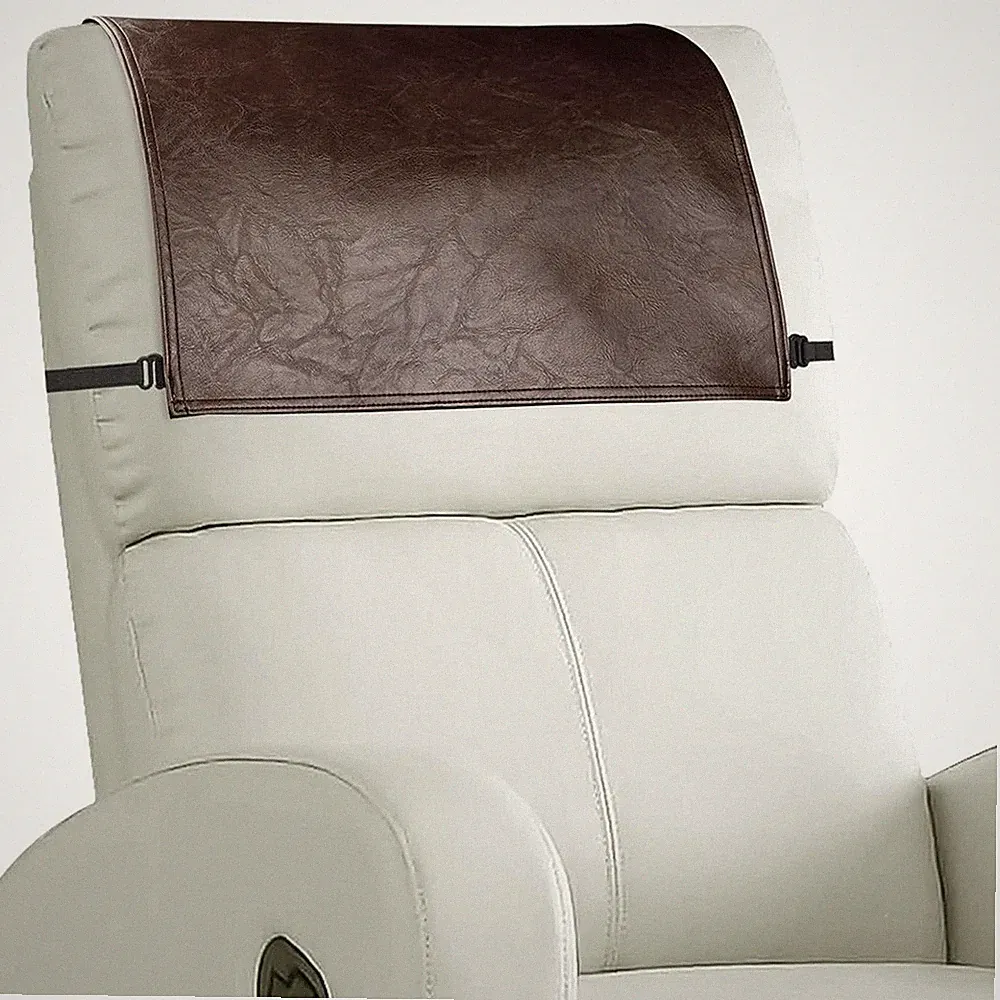 Headrest Cover for Recliner Chair Recliner Headrest Protector Faux Leather8506