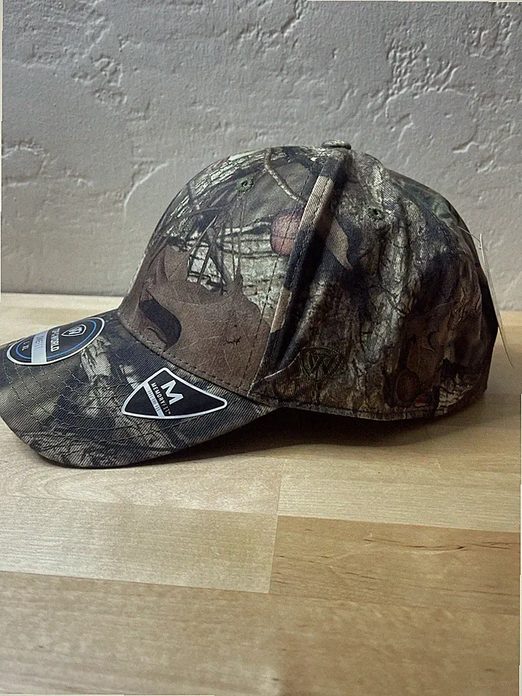 Mossy Oak Baseball Cap Mesh Back Fitted L/XL Hunting Outdoors Memory Fit Unisex