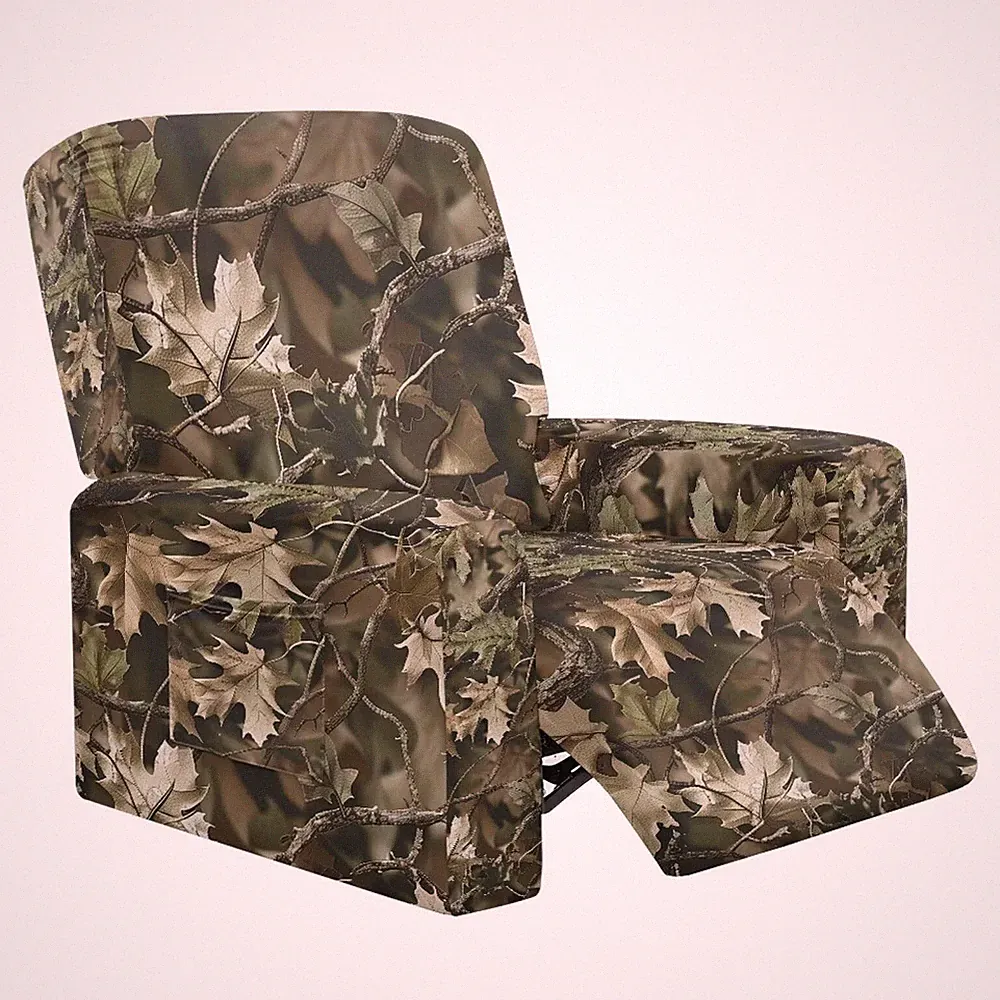 New Listing Talayituse Hunting Camo Print Recliner Chair Covers, Stretch Recliner Cover w...